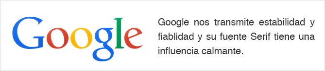 Tipografía logo Google