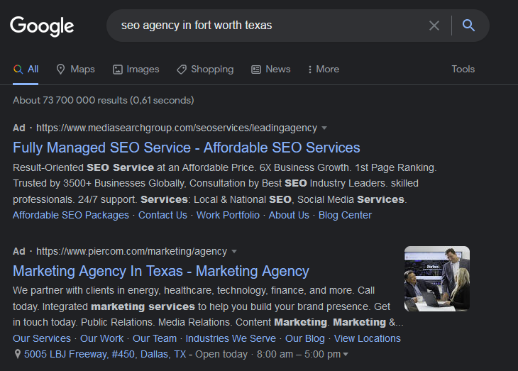 seo agency in fort worth texas